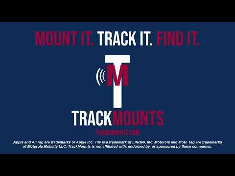 TrackMount XL – A Tracker Holder for 1" Canes – Fits AirTag, Tile Sticker & Moto Tag